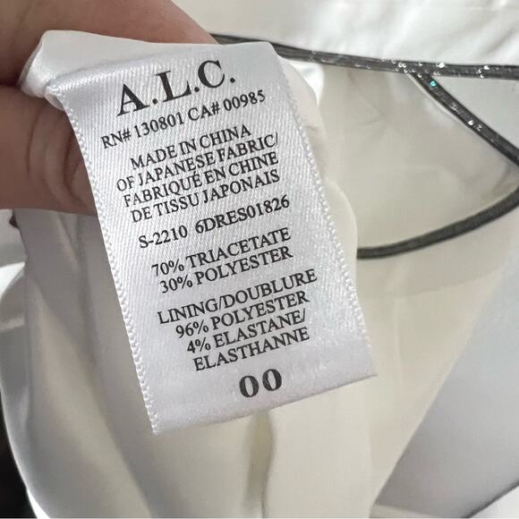 ALC Hazel White Cut-Out Puff Sleeve Mini Dress - Picture 8 of 8